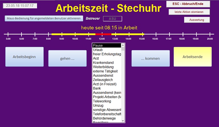 Stechuhr Bild